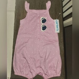 Carter's Pink Polka Dot Baby Romper